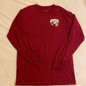 Burgundy cheech and Chong long sleeve